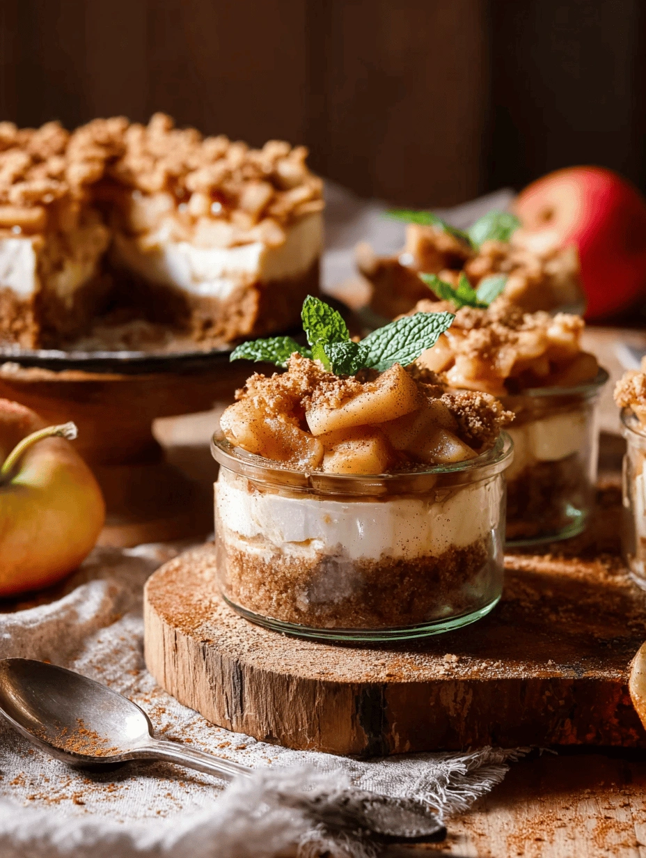 Mini No-Bake Apple Pie Cheesecakes - Image 2