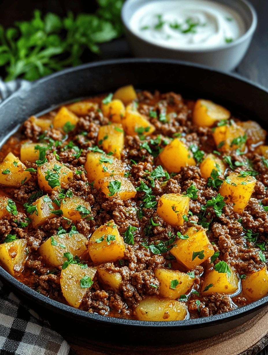 Savory Ground Beef and Potatoes: Quick Comfort Skillet - Image 2