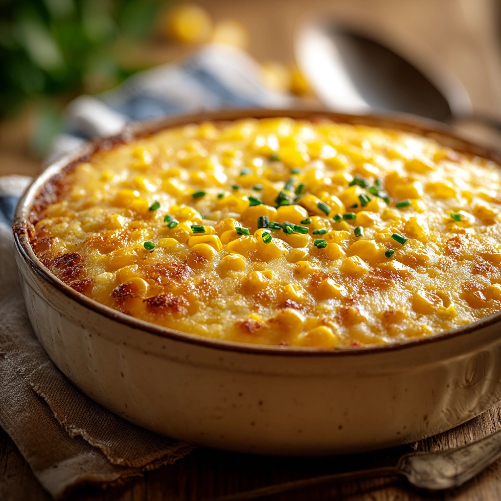 Simple Homestyle Corn Casserole: A Crowd-Pleasing Side - Image 1