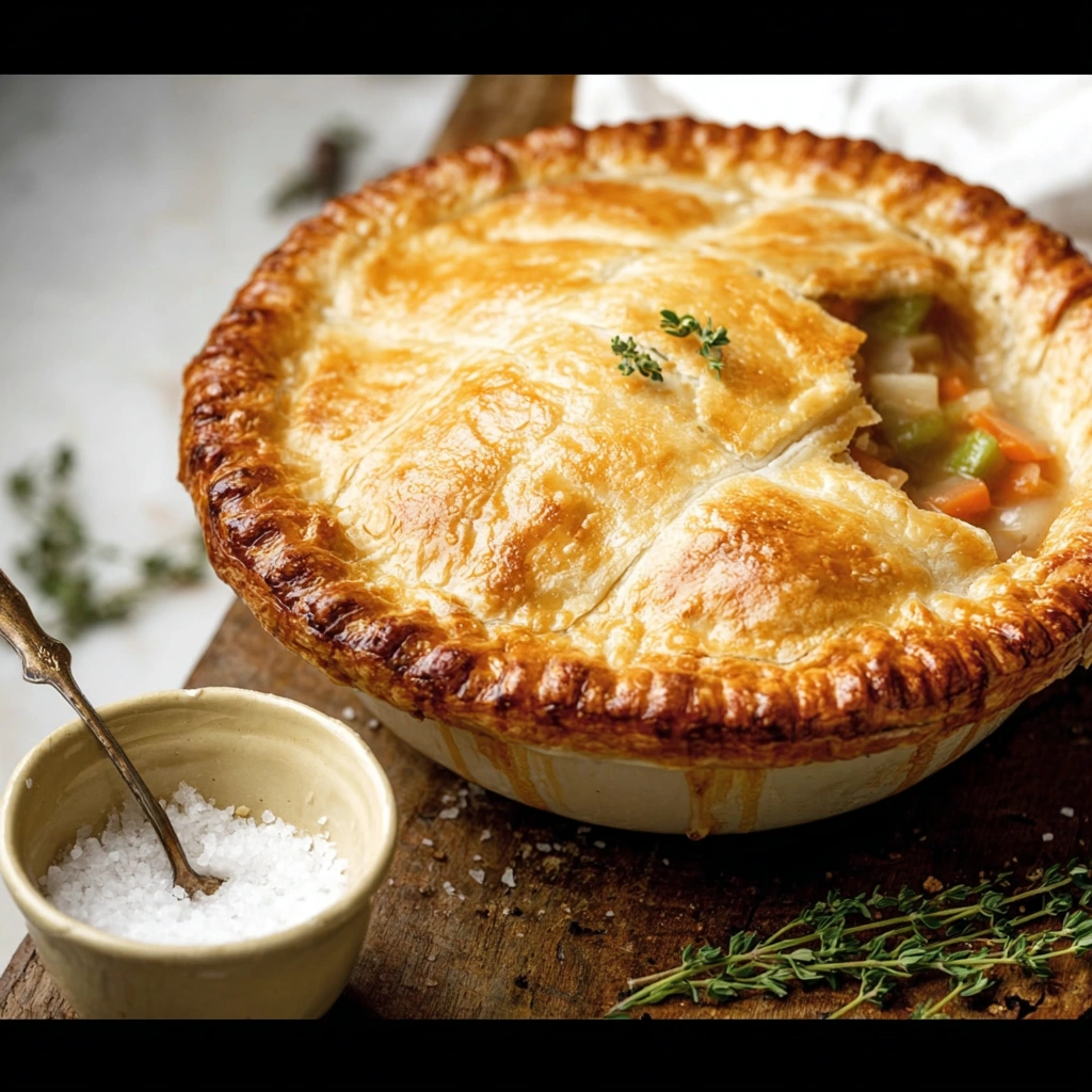 Hearty Comforting Pot Pie Recipe with Golden Crust - Image 1
