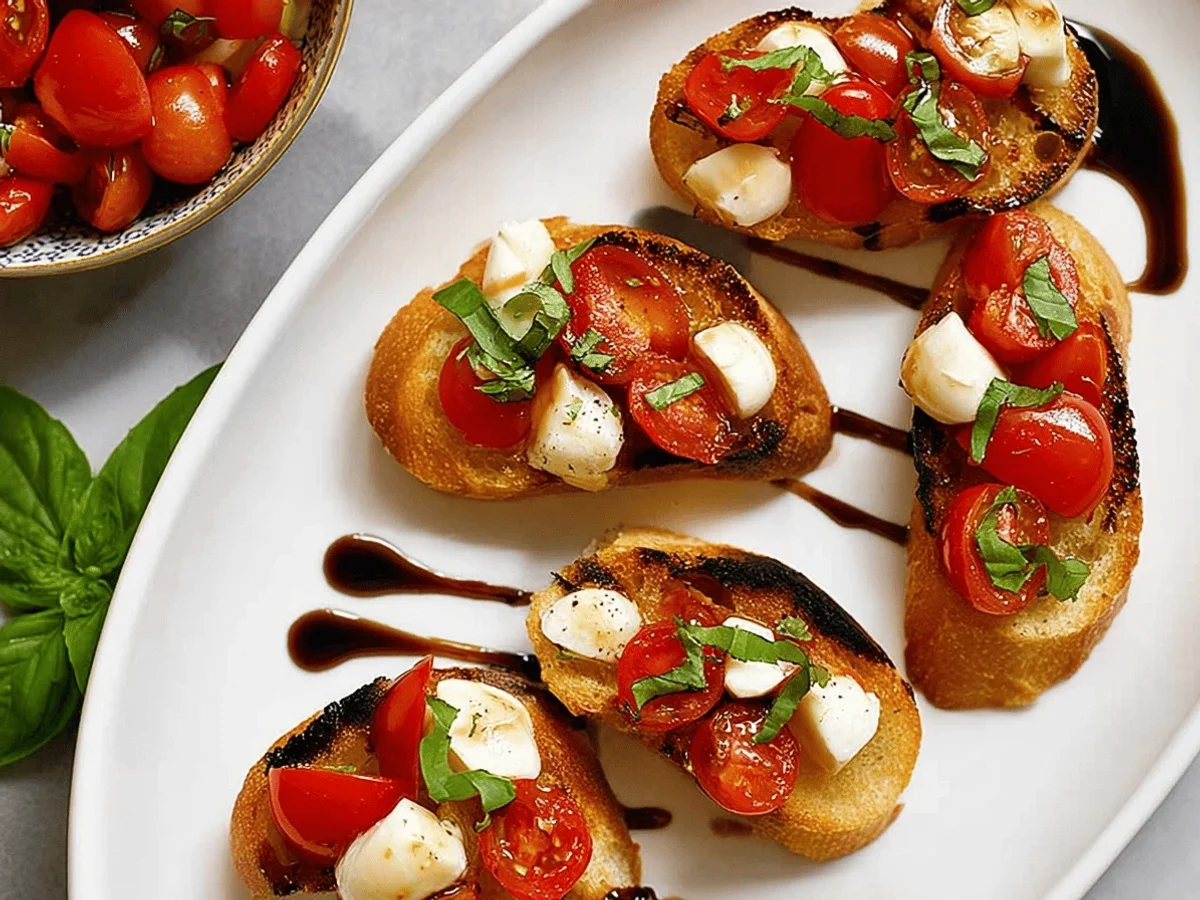 10-Minute Bruschetta with Mozzarella - Quick & Easy Recipe - Image 1