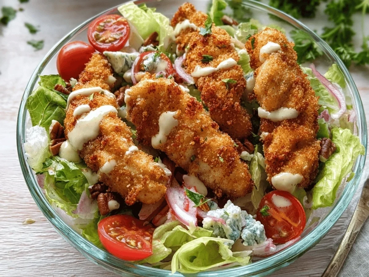 Air Fried Chicken Tender Salad: My Go-To Easy Meal - Image 1
