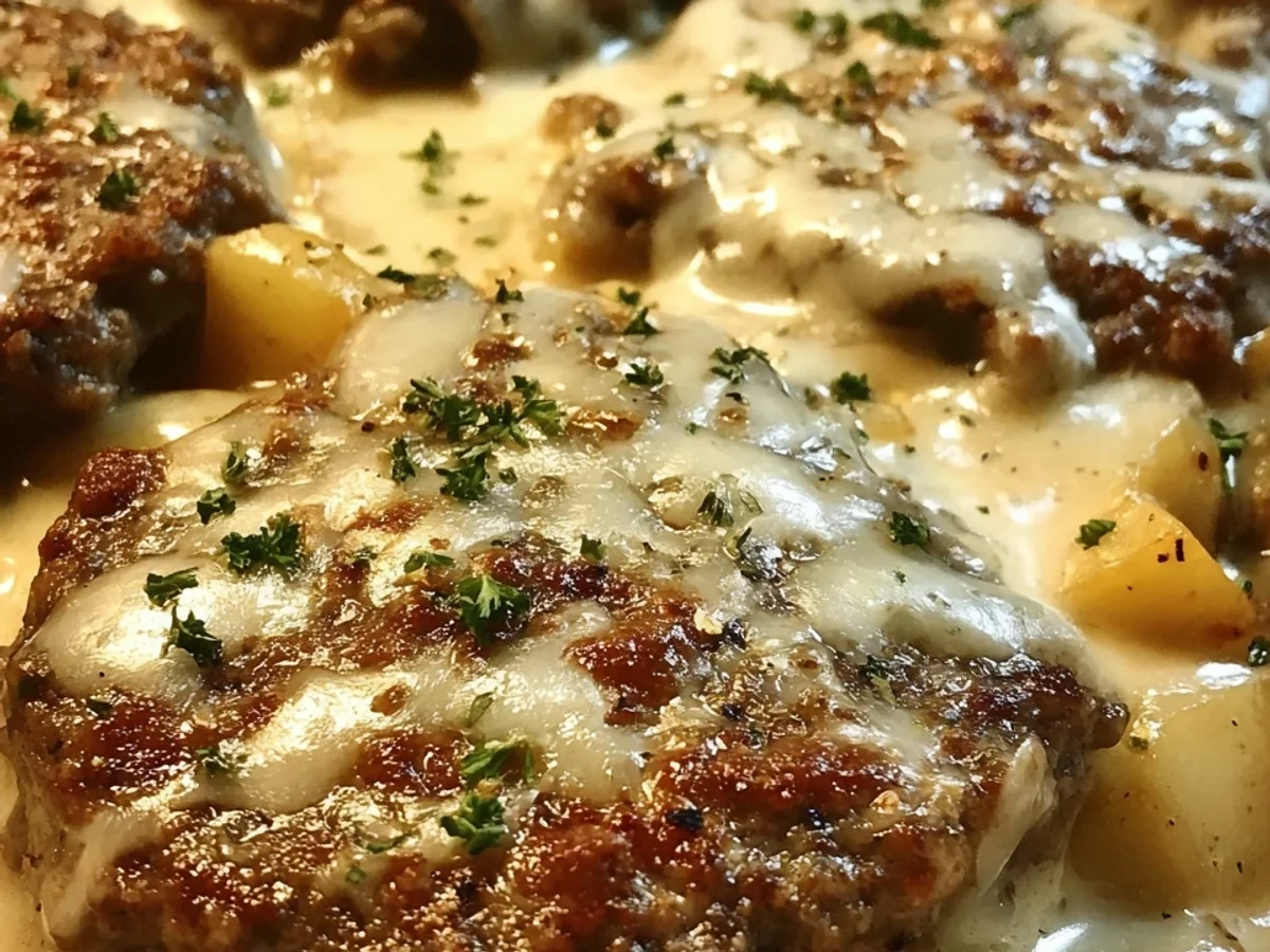 Amish Hamburger Steak Bake: Hearty Comfort Dinner - Image 1
