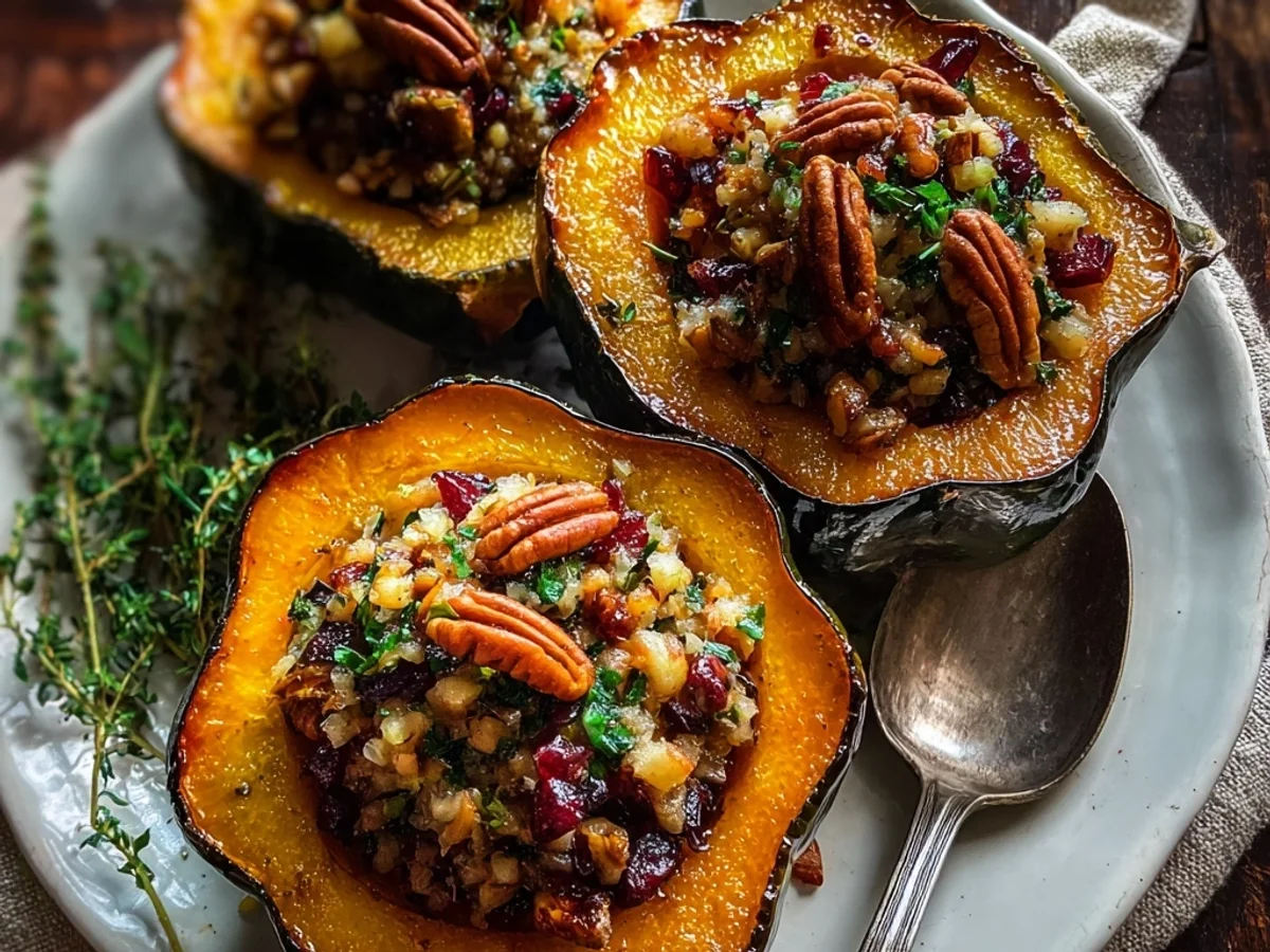 Apple Stuffed Acorn Squash Recipe: Sweet & Savory Roast - Image 2