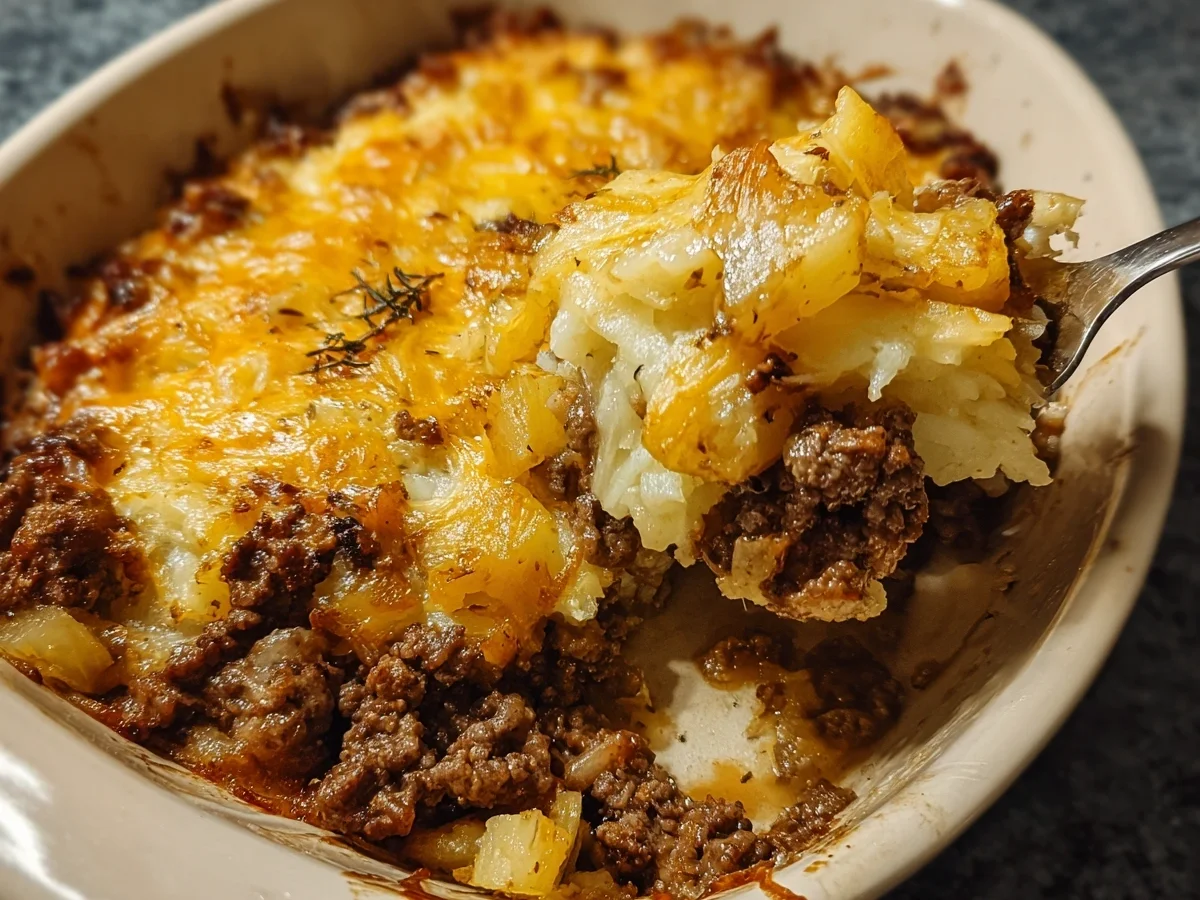 Beef Pineapple Sauerkraut Casserole Bake - Image 1