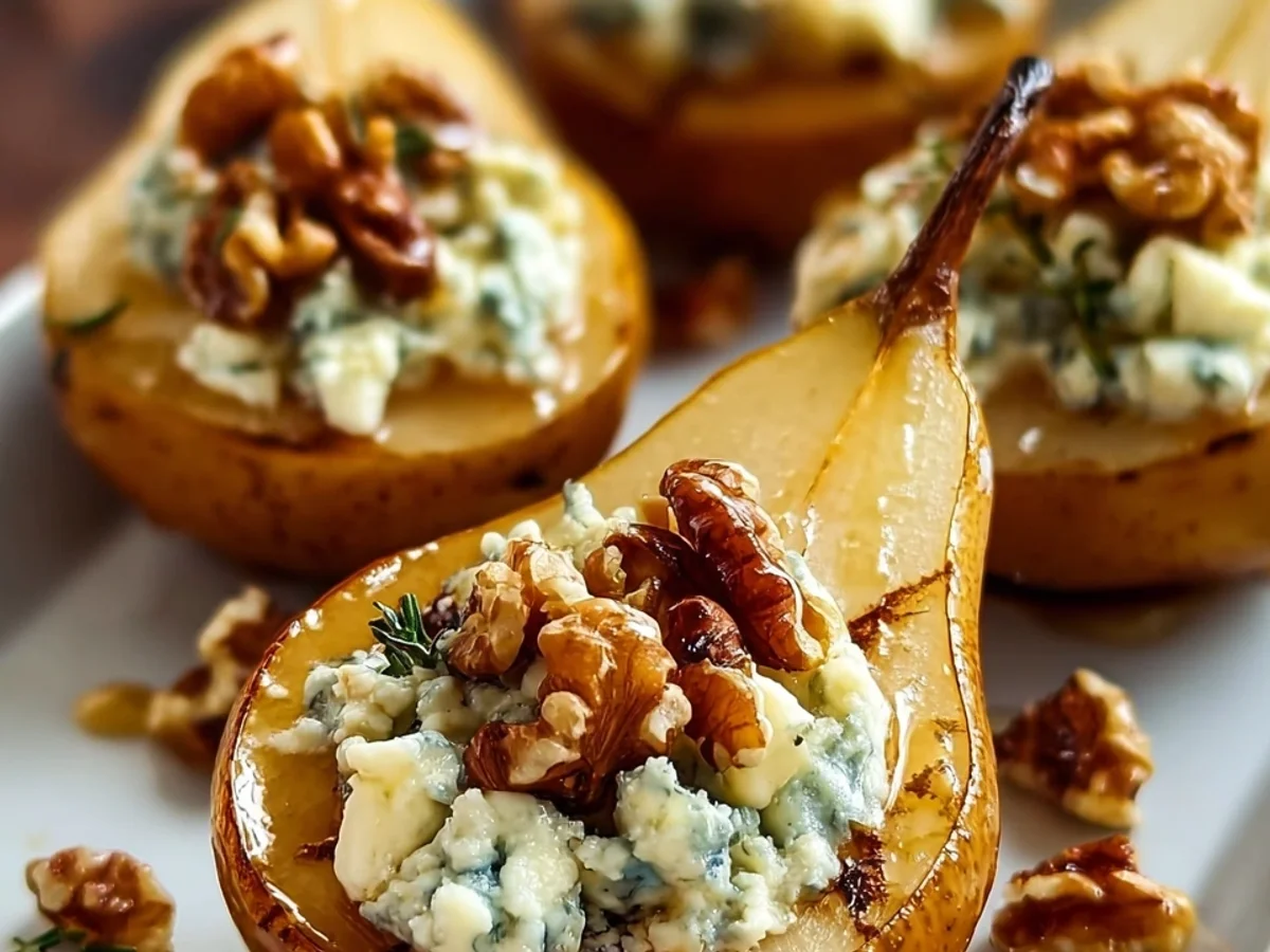 Blue Cheese Stuffed Pears: Elegant Appetizer - Image 1