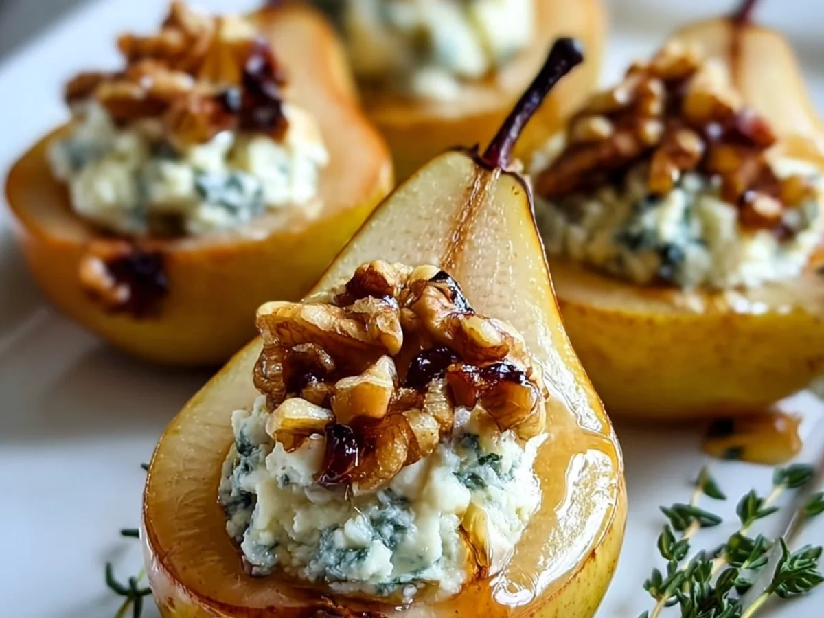Blue Cheese Stuffed Pears: Elegant Appetizer - Image 2