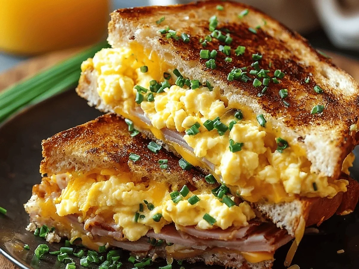 Breakfast Grilled Cheese: My Ultimate Ham & Egg Sandwich - Image 1
