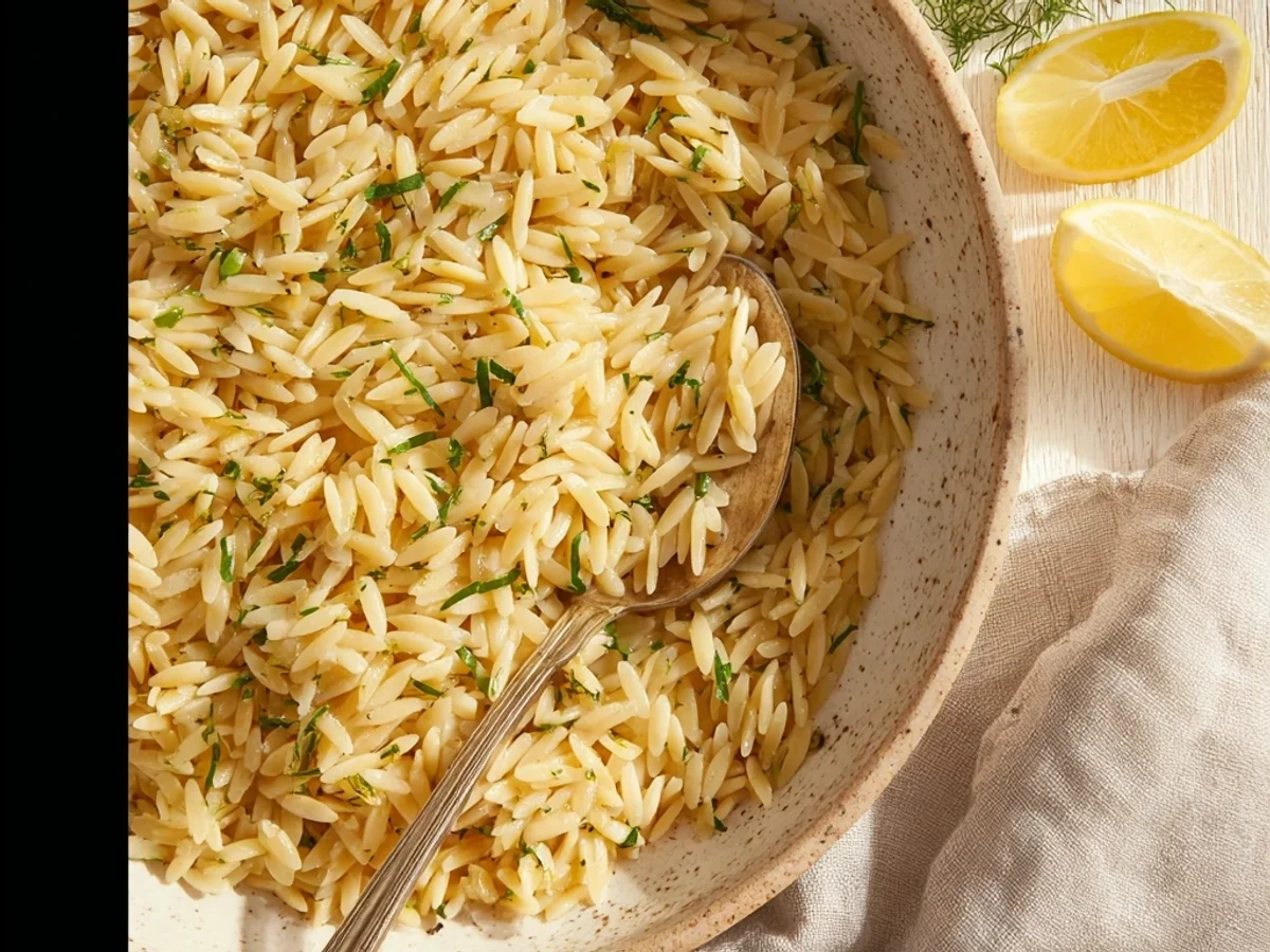 Bright & Zesty Lemon Orzo: Sunshine in a Bowl - Image 1