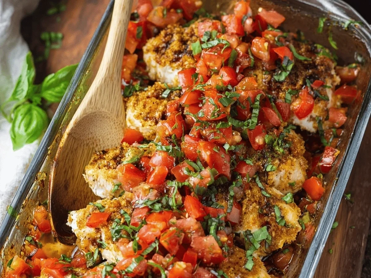 Bruschetta Chicken Bake: My Go-To Easy Weeknight Meal - Image 1