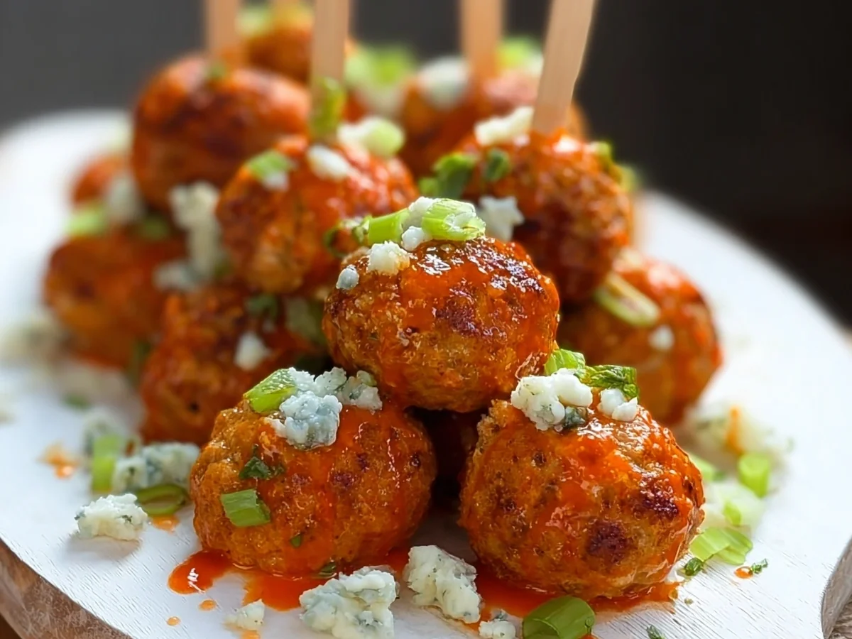 Buffalo Chicken Meatballs: Spicy Appetizer or Meal - Image 1
