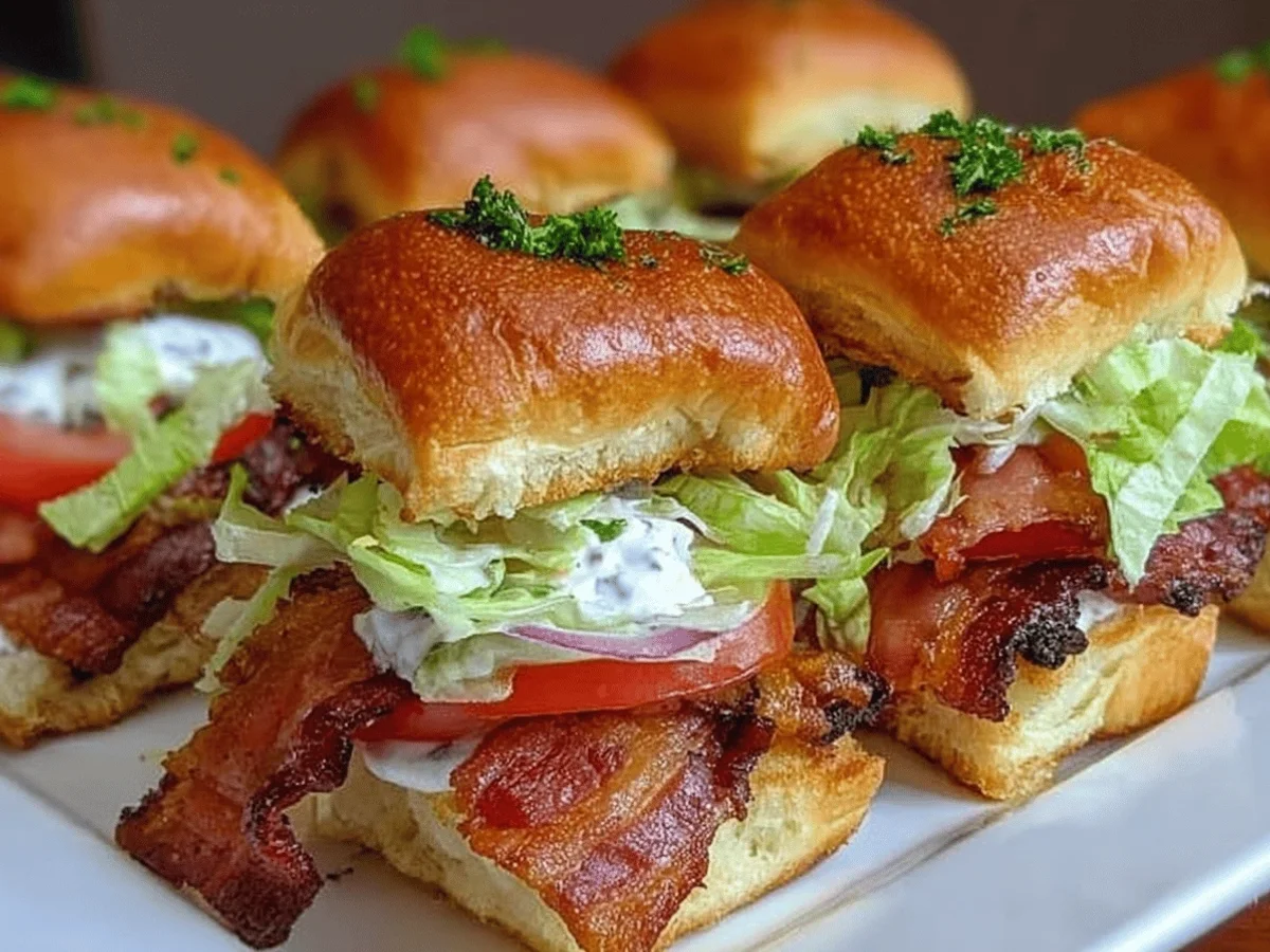 Candied Bacon BLT Sliders: The Perfect Bite-Sized Treat - Image 2