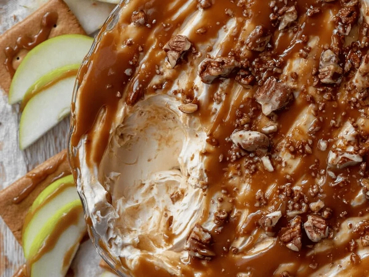 Caramel Apple Cheesecake Dip: Easy Dessert Recipe! - Image 1