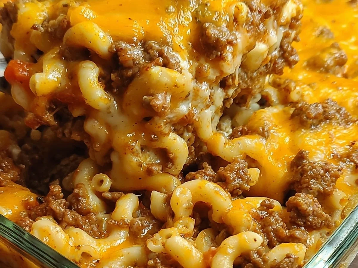 Cheesy Hamburger Casserole: Easy Family Dinner - Image 2