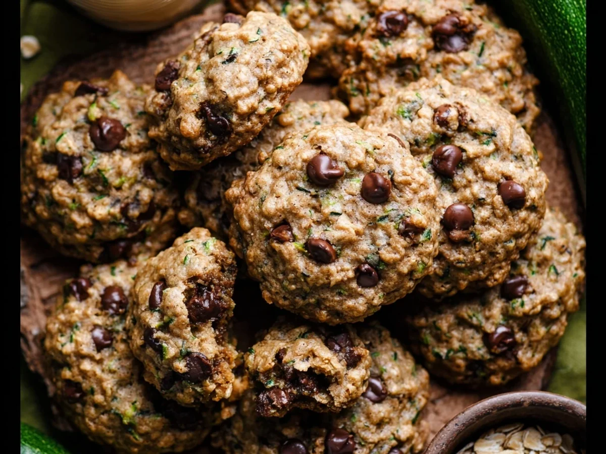 Chewy Zucchini Oatmeal Chocolate Chip Cookies Recipe - Image 2