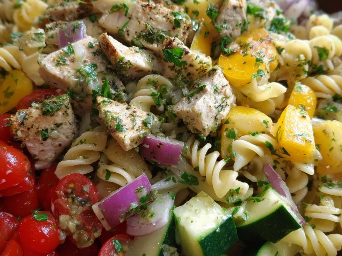 Chicken Pasta Salad with Zesty Lemon-Herb Dressing - Image 2