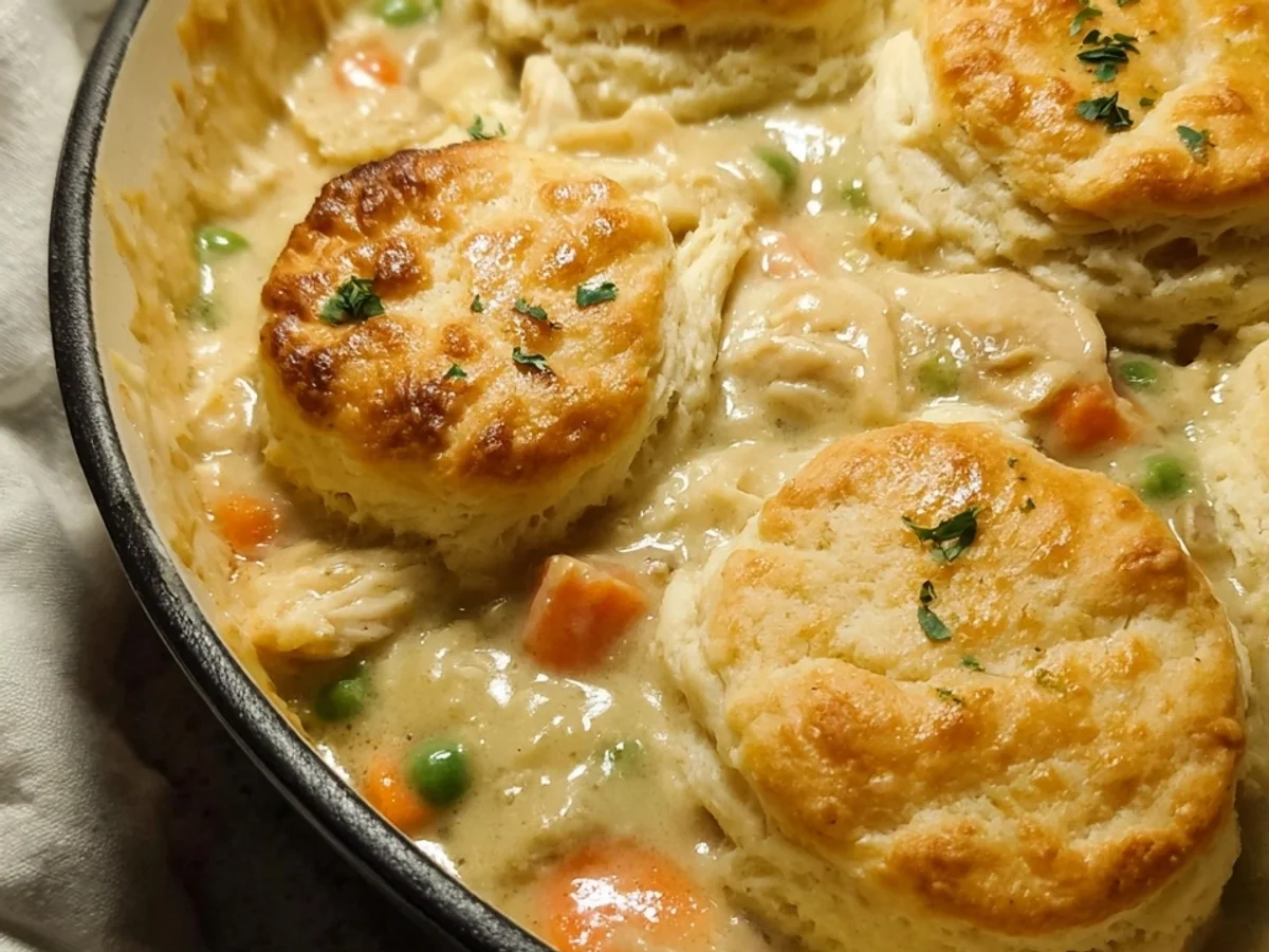 Chicken Pot Pie with Biscuits: Easy Family Dinner - Image 1