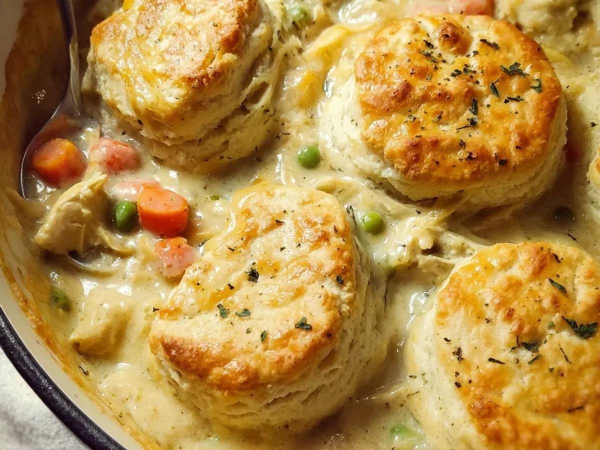 Chicken Pot Pie with Biscuits: Easy Family Dinner - Image 2