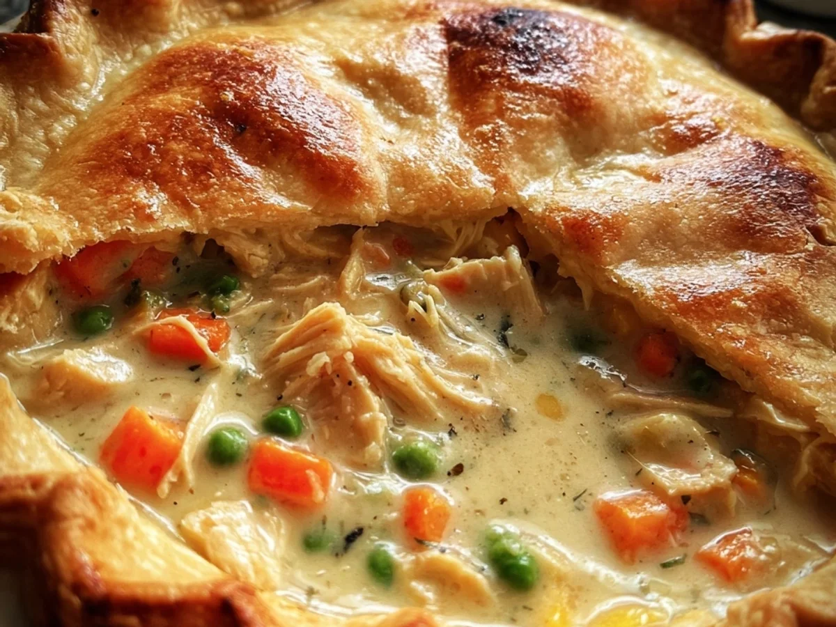 Chicken Pot Pie with Golden Flaky Pie Crust - Image 2