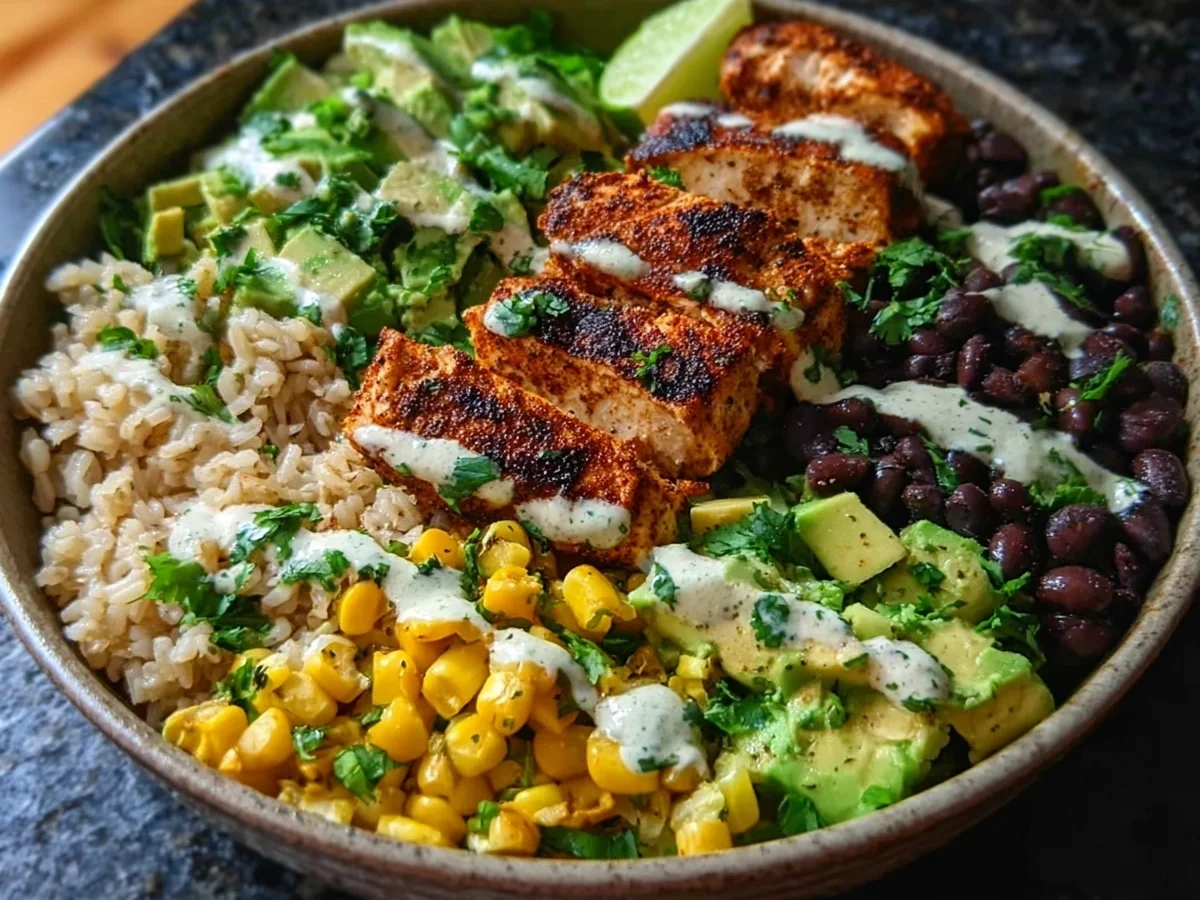 Chipotle Chicken Bowl: High Protein Meal Prep Recipe - Image 1