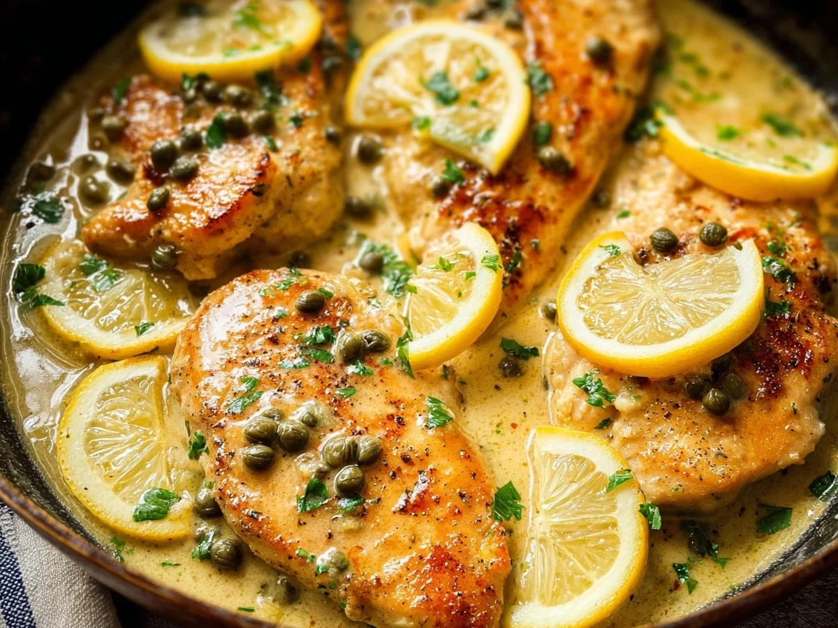 Classic Chicken Piccata: Lemon-Caper Sauce Recipe - Image 2