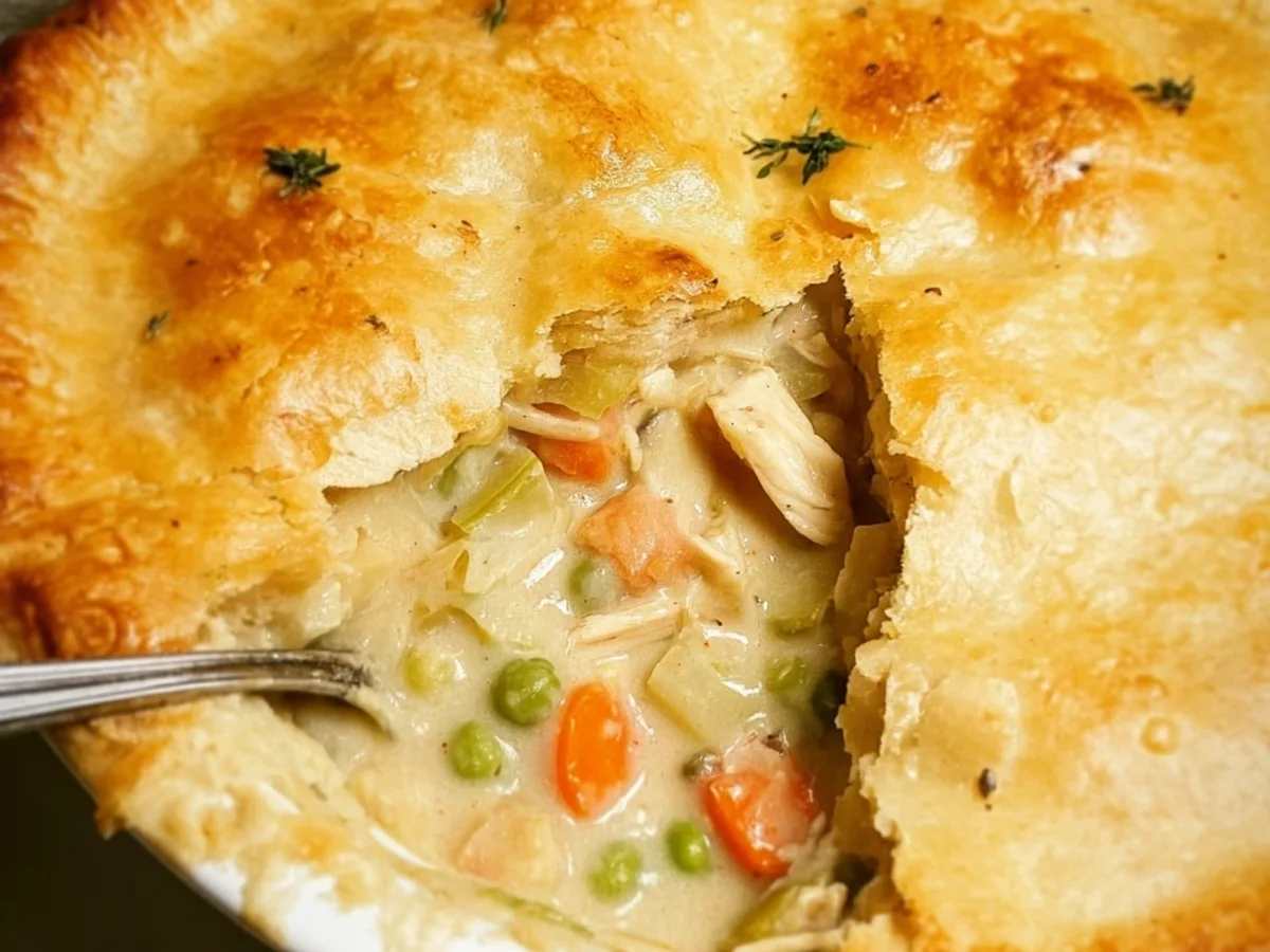 Classic Chicken Pot Pie with Golden Flaky Crust - Image 1
