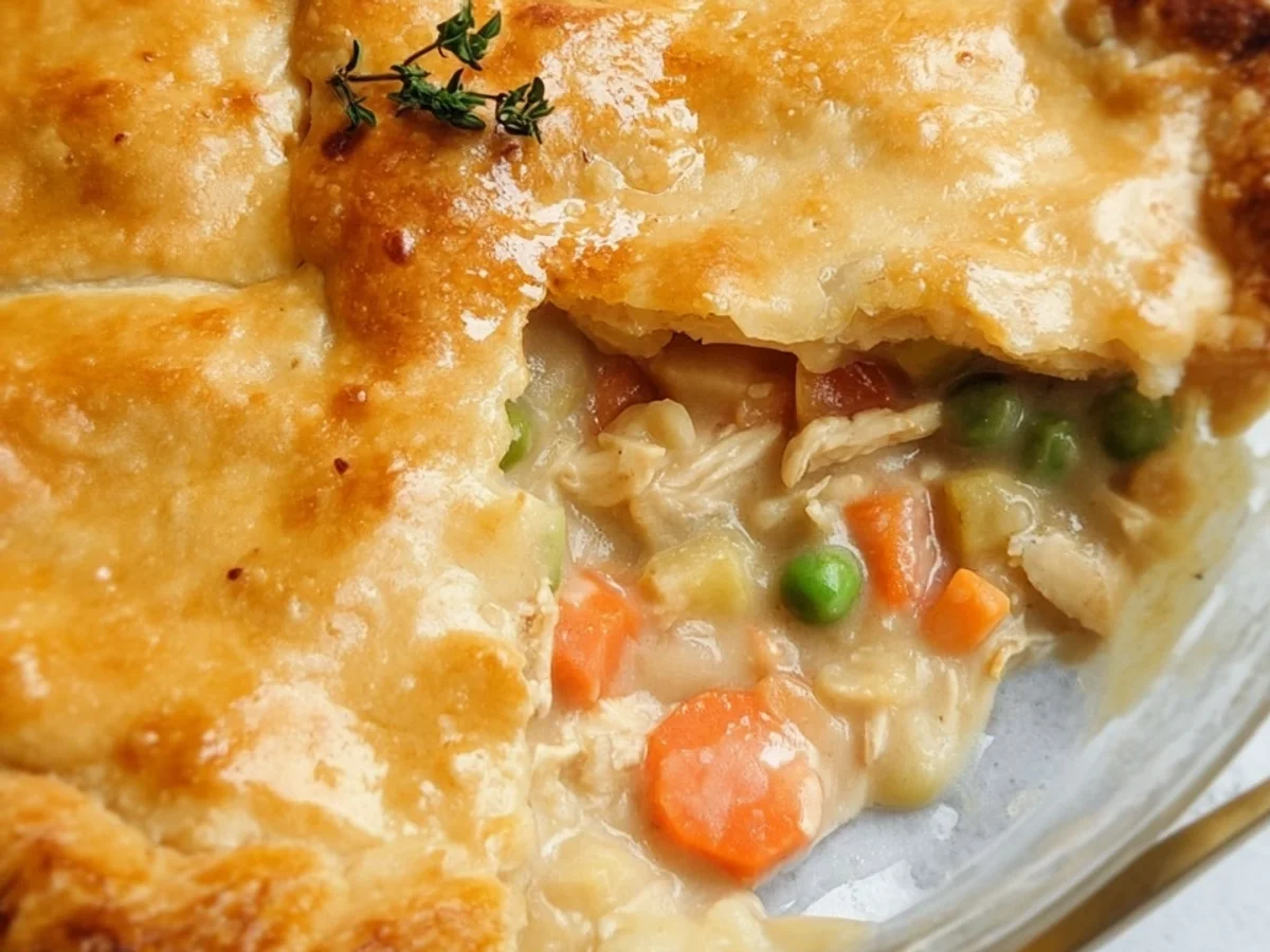 Classic Chicken Pot Pie with Golden Flaky Crust - Image 2