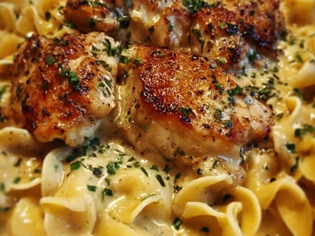 Comforting Chicken & Buttered Noodles Dinner - Image 1