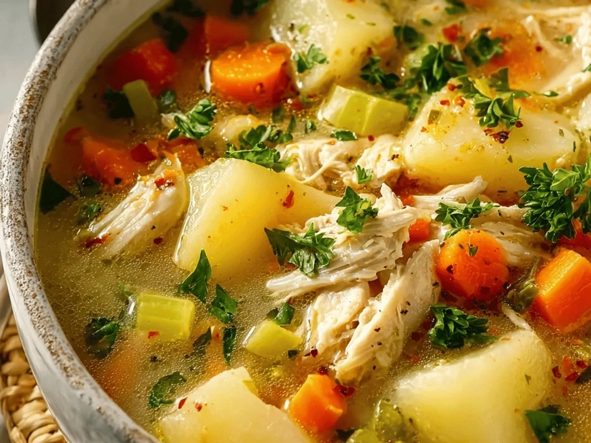 Comforting Chicken Soup with Potatoes Recipe: My Cozy Bowl - Image 2