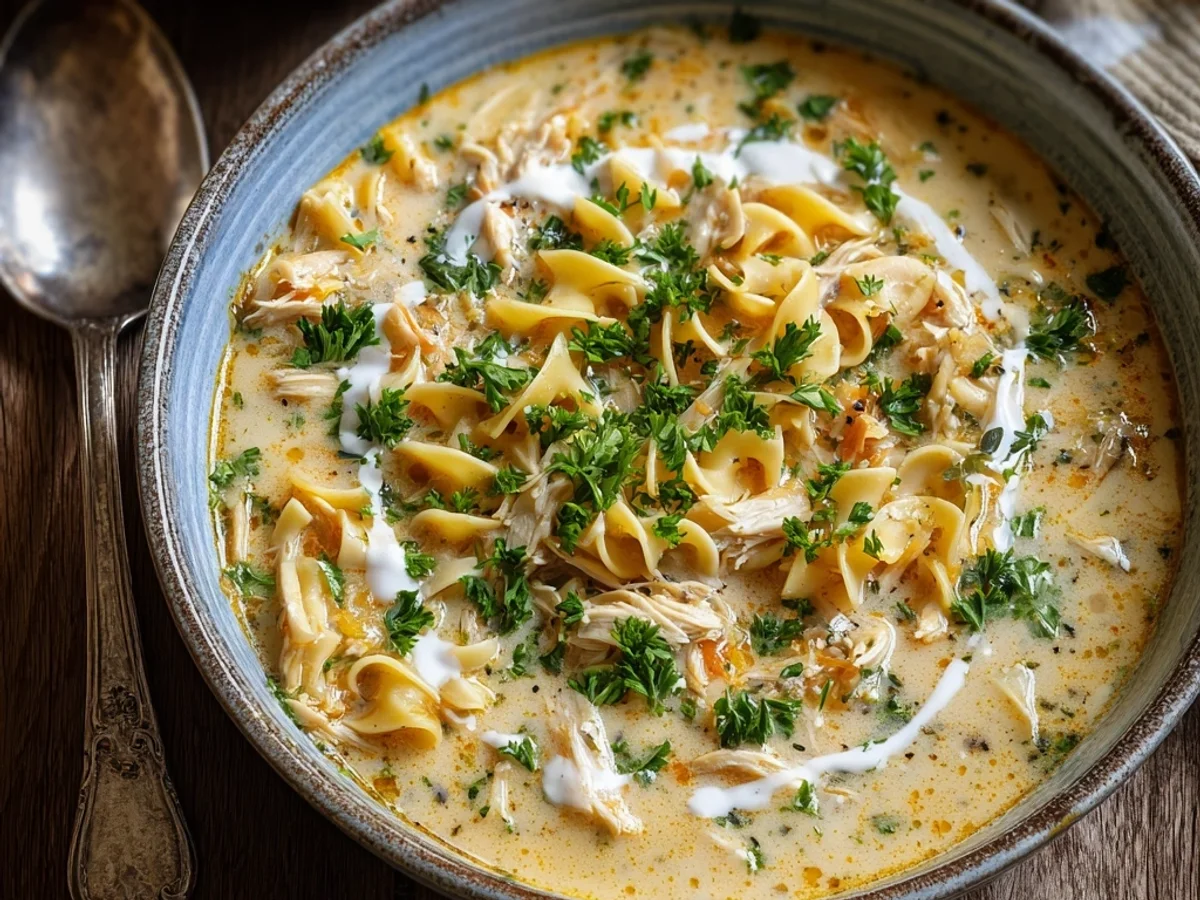 Crack Chicken Noodle Soup: Hearty & Creamy Comfort - Image 2