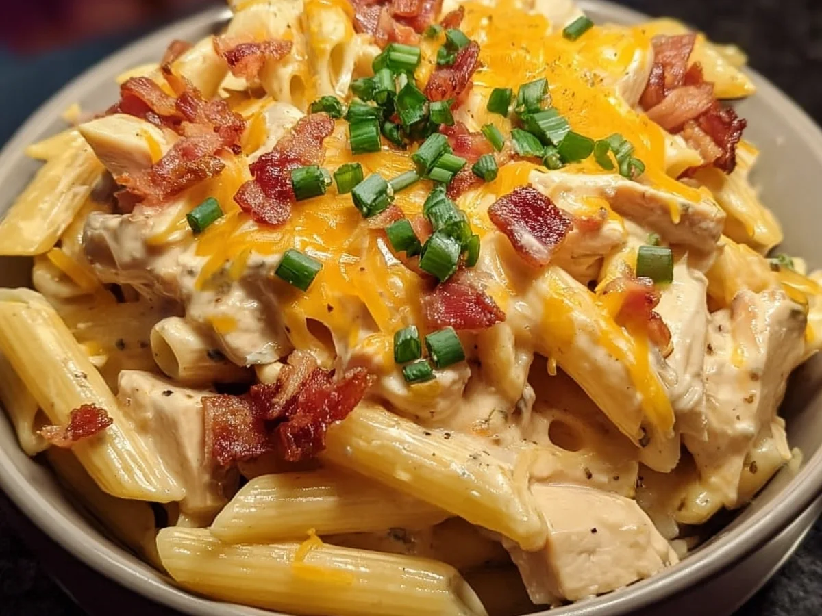 Crack Chicken Penne: Creamy Pasta with Ranch & Bacon - Image 1