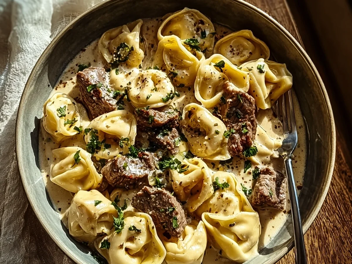 Cracked Garlic Steak Tortellini: A Savory Weeknight Delight - Image 2