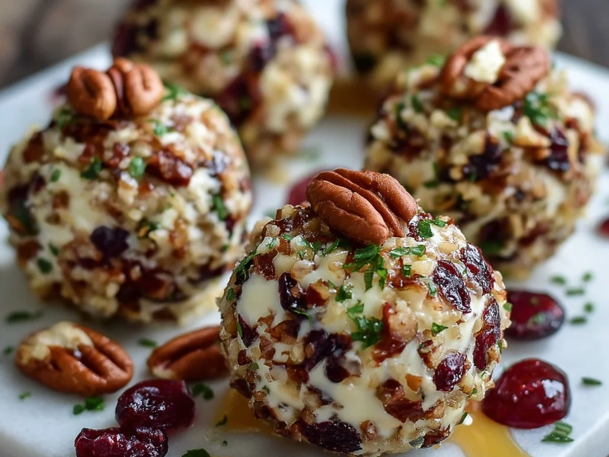 Cranberry Pecan Cheese Truffles: Festive Appetizer - Image 1