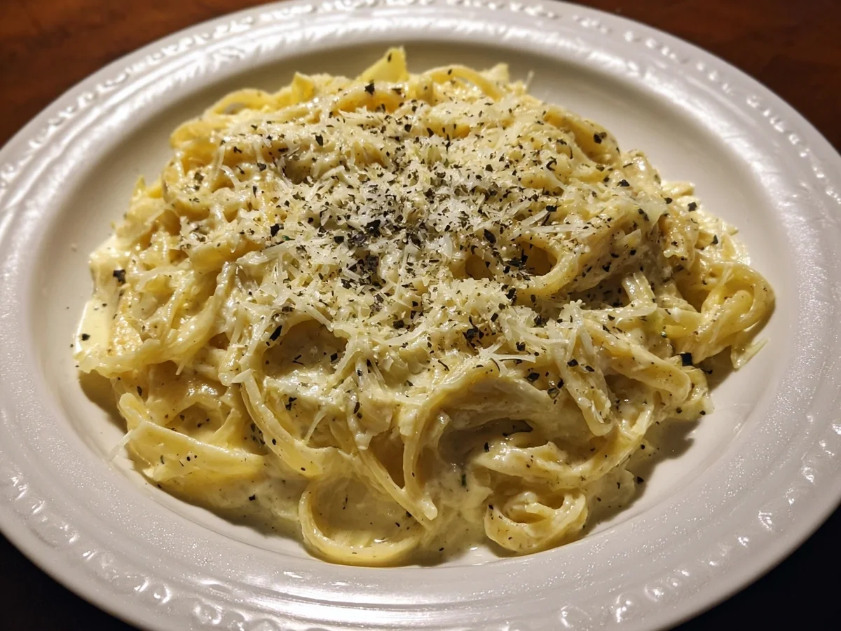Creamy Alfredo Cabbage Pasta: Easy & Low-Carb - Image 1