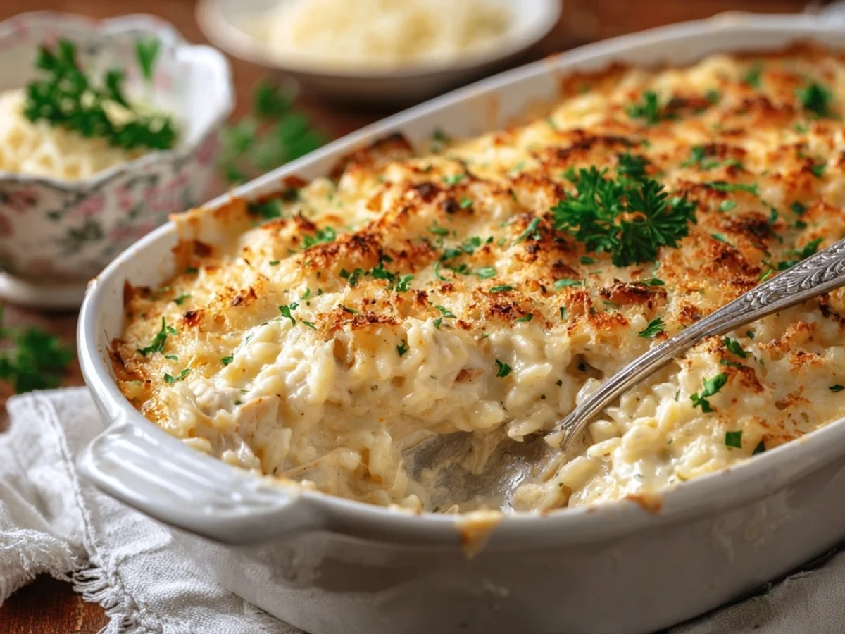 Creamy Angel Chicken Rice Casserole: Family Favorite - Image 1