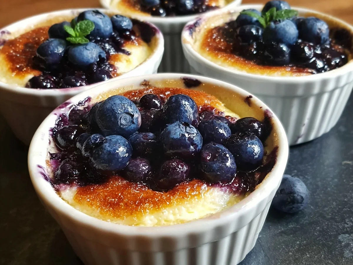 Creamy Baked Blueberry Cottage Cheese Bowls - Image 1