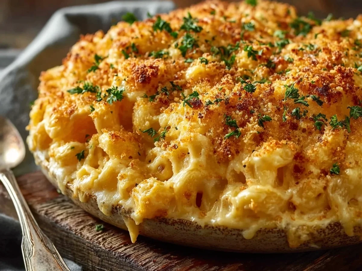Creamy Baked Mac and Cheese: A Homestyle Delight - Image 1