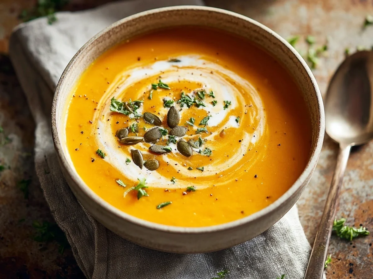 Creamy Butternut Squash Sweet Potato Soup Recipe - Image 2