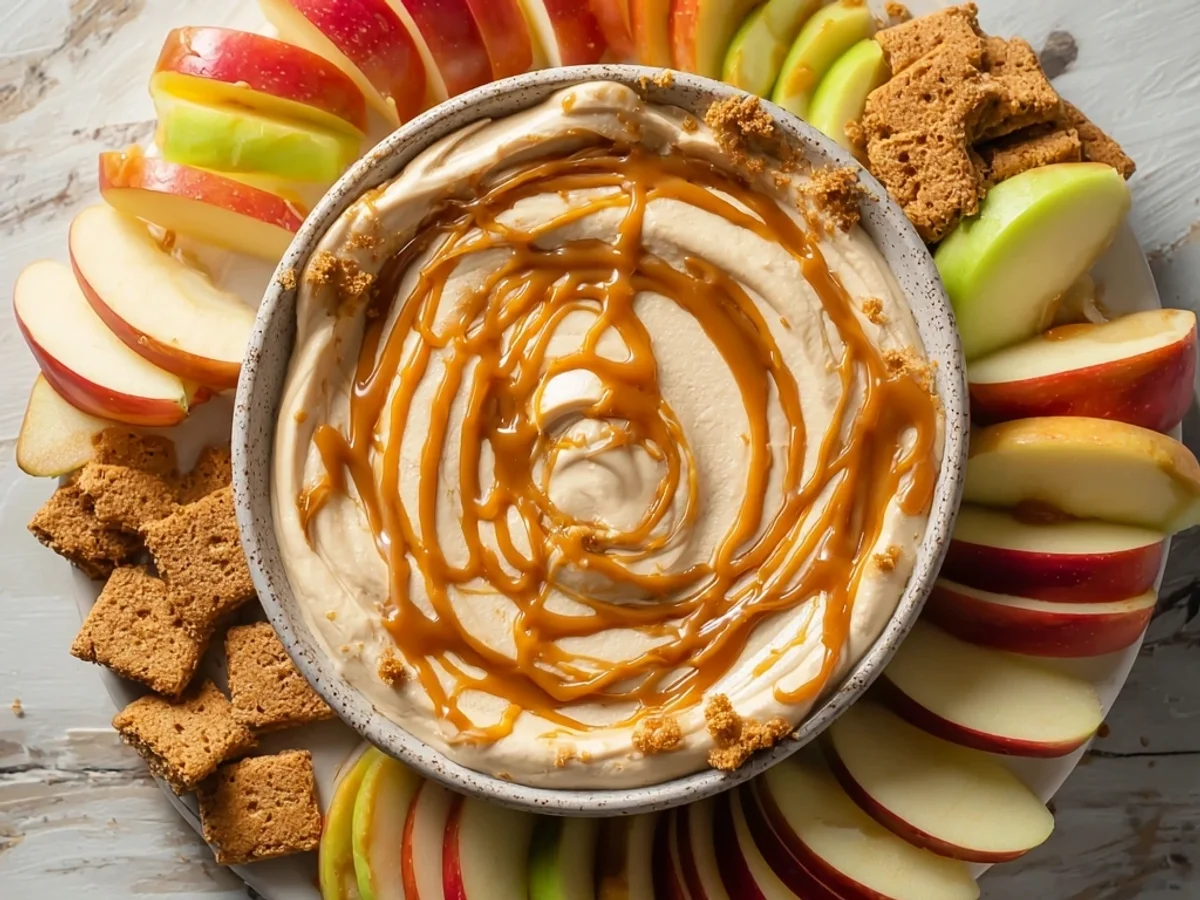 Creamy Caramel Apple Cheesecake Dip: Easy Dessert Recipe - Image 2
