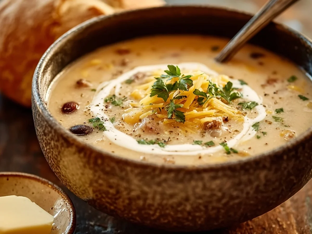 Creamy Cowboy Soup: Hearty Beef & Potato Bowl - Image 2