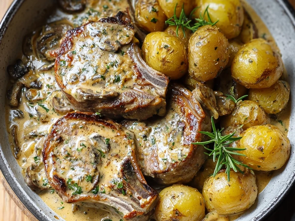 Creamy Garlic Lamb Chops Crockpot: Easy Weeknight Dinner - Image 2