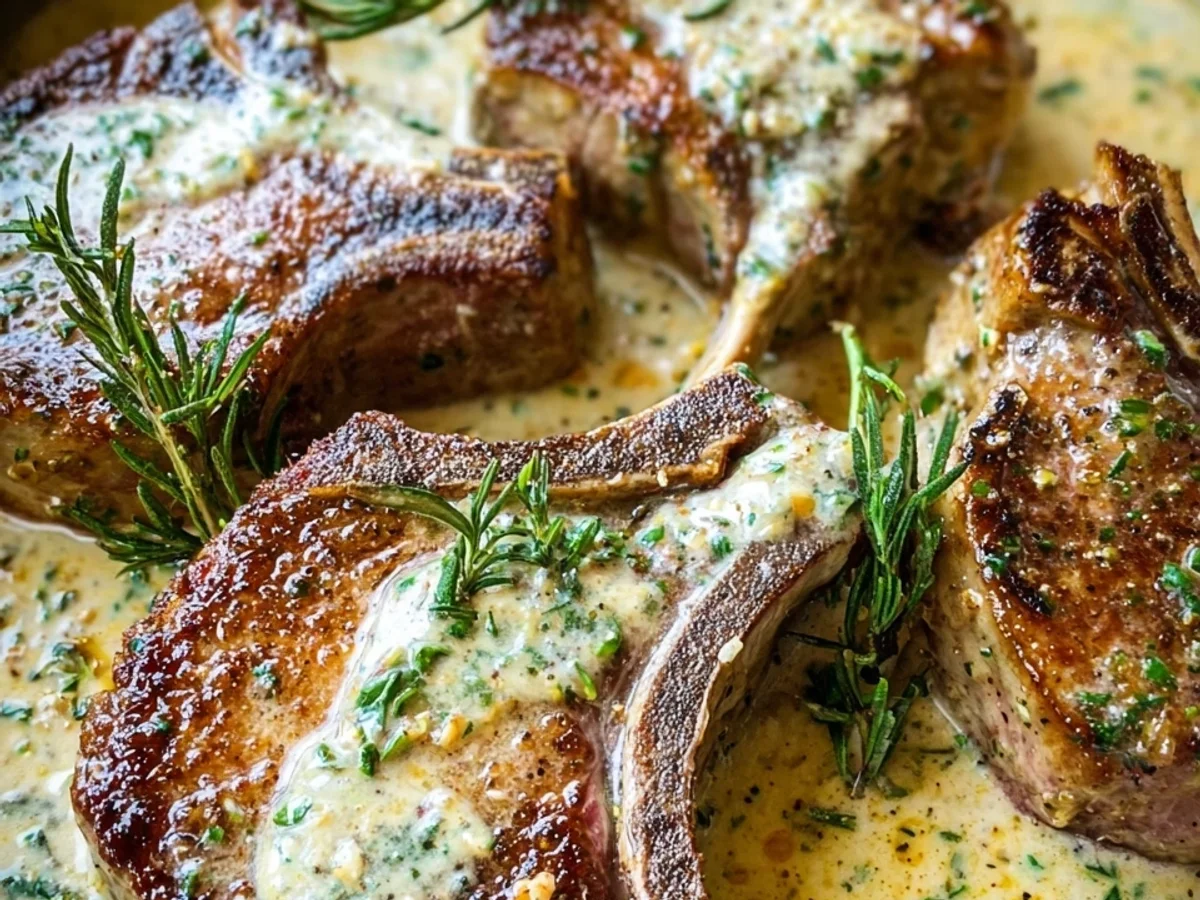 Creamy Garlic Lamb Chops Recipe - Image 2