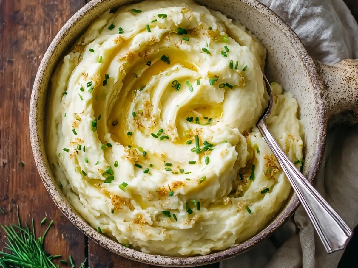 Creamy Garlic Mashed Potatoes: A Rich & Flavorful Side - Image 1