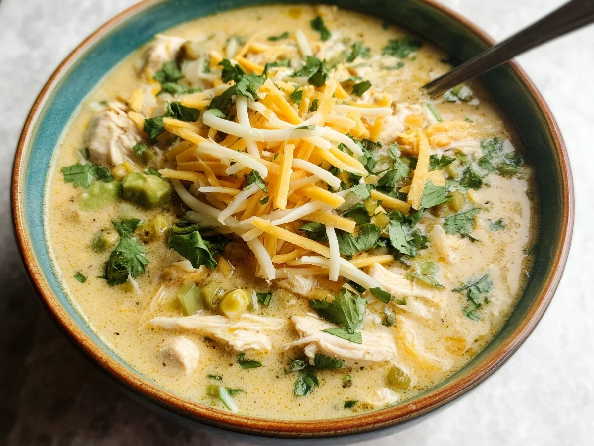 Creamy Green Chicken Enchilada Soup - Image 1