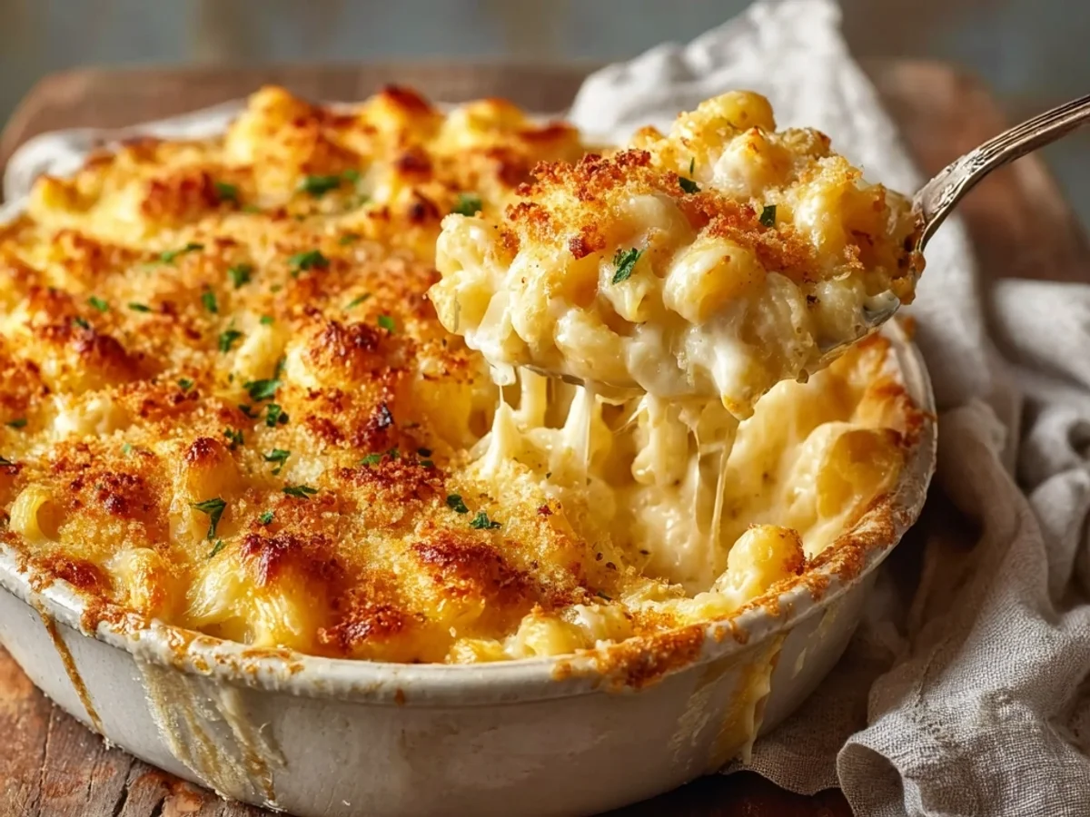 Creamy Homestyle Baked Mac and Cheese for Family Dinners - Image 1