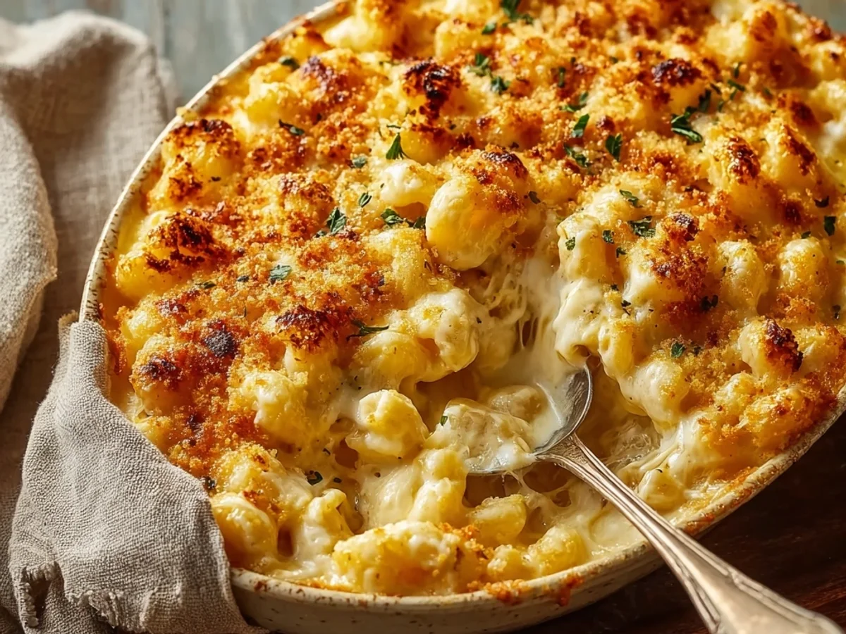 Creamy Homestyle Baked Mac and Cheese for Family Dinners - Image 2
