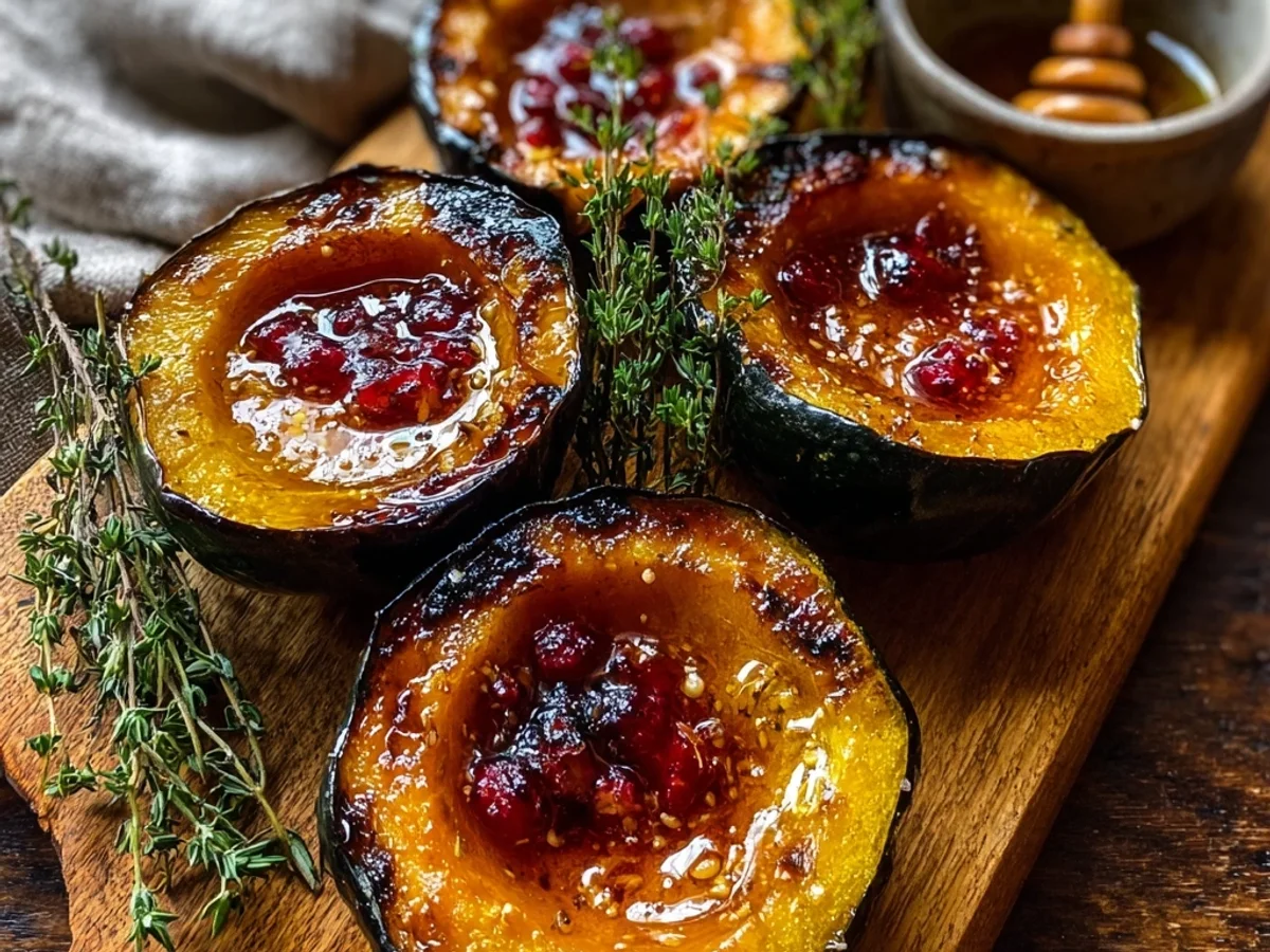 Creamy Honey Glazed Acorn Squash: A Sweet Side - Image 1