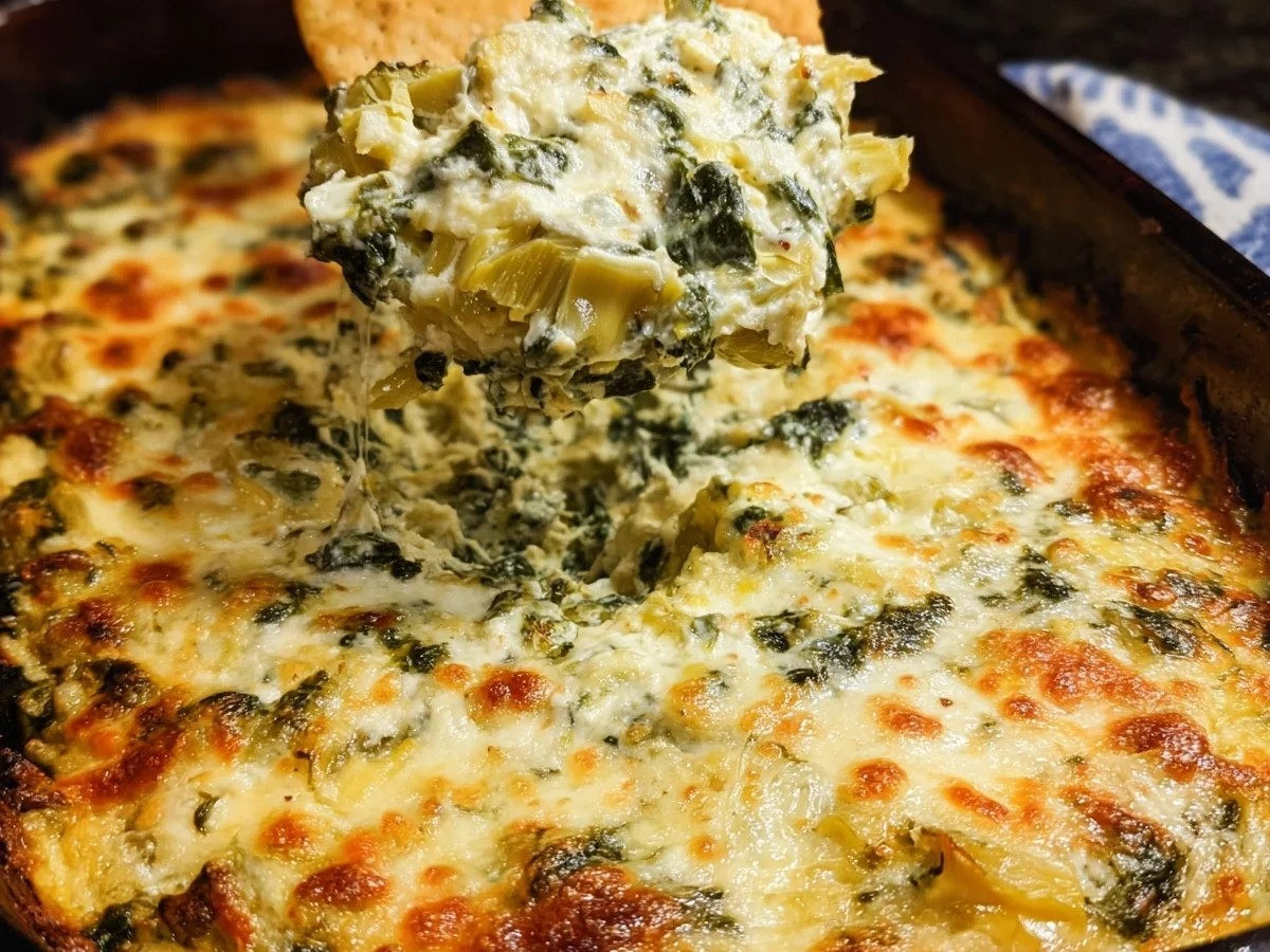Creamy Hot Spinach Artichoke Dip Recipe - Image 1