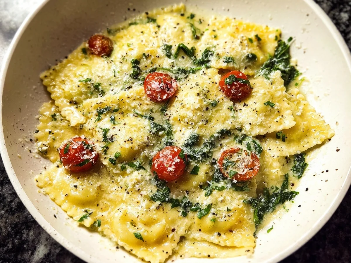 Creamy Pesto Ravioli: Quick & Delicious - Image 1