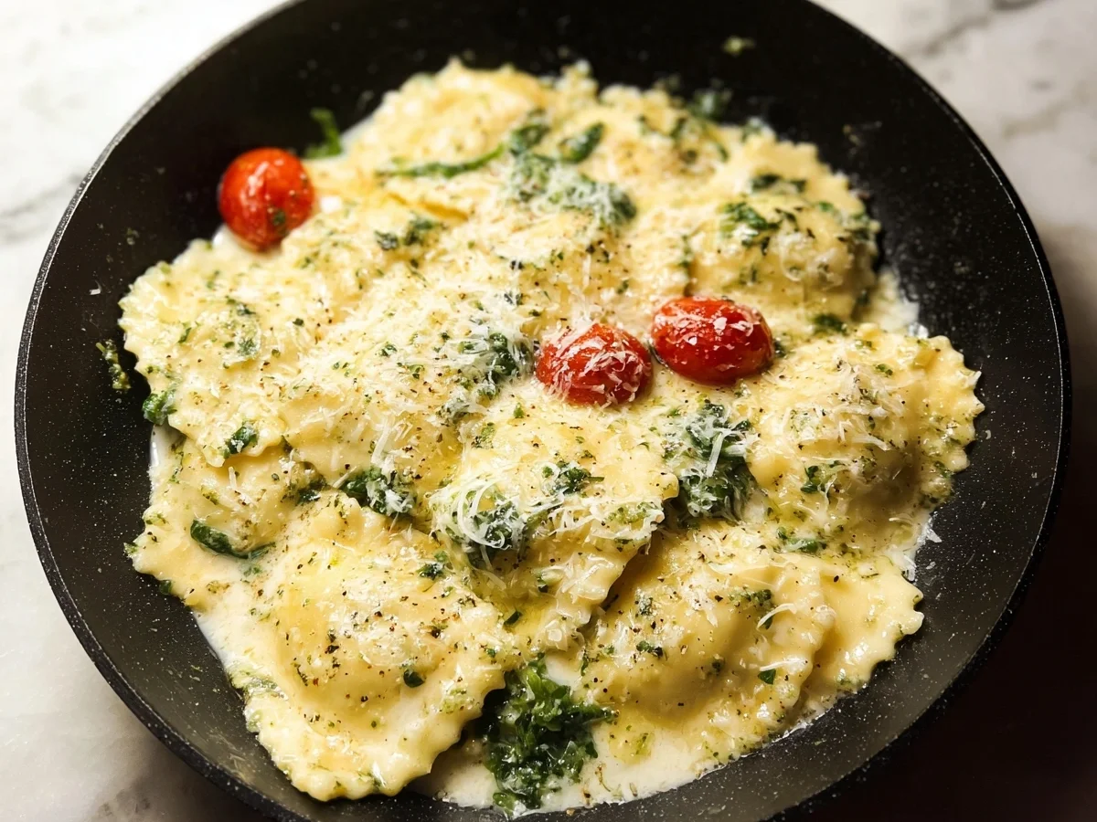 Creamy Pesto Ravioli: Quick & Delicious - Image 2